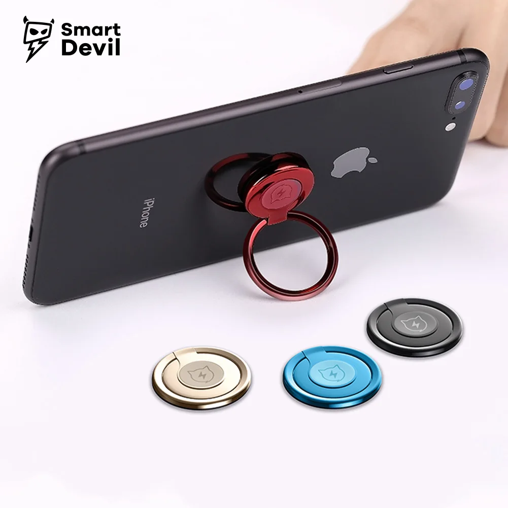 SmartDevil Luxury 360 Degree Metal Finger Ring Holder For iPhone X 8 7 Samsung S9 S8 Mobile Phone Finger Holder Tablets Holder SmartDevil Luxury 360 Degree Metal Finger Ring Holder For iPhone X 8 7 Samsung S9 S8 Mobile Phone Finger Holder Tablets Holder