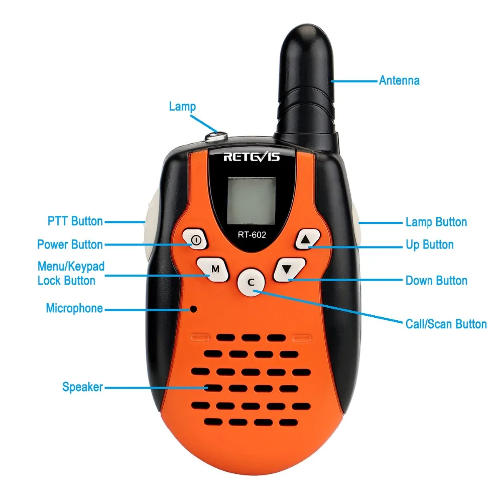 Рация Retevis RT602 аккумуляторная детская 0 5 Вт 2 шт.|walkie talkie|radio walkie talkiewalkie talkie retevis |