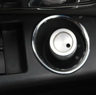 

ABS Chrome decorative circle cool rearview mirror knob sequins For Chevrolet Chevy Cruze sedan AVEO Sonic Opel astra mokka Car