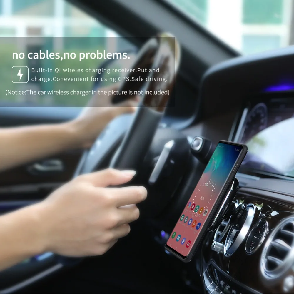 NILLKIN 10 W Qi быстрый автомобиль Беспроводной Зарядное устройство + Магнитный чехол