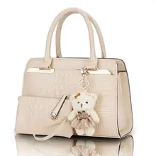 Fashion Patent Leather Women Shoulder Bags Elegant Alligator Pattern Women Messenger Bags bolsos 2 bags set