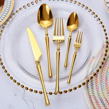 

2018 New 1Pc Stainless Steel Cutlery Dinnerware Fork Spoon Knife Kitchen Tableware