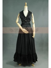 Black Gothic Two Piece Suit Women’s Long Party Clothing