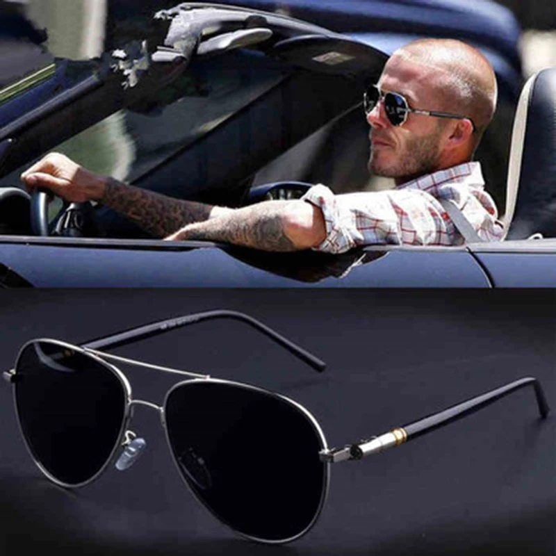 

Classic Men Sunglasses Polarized UV400 Vintage Metal 2019 Brand Designer Sun Glasses for Men Retro Round Pilot Driving Eyewear