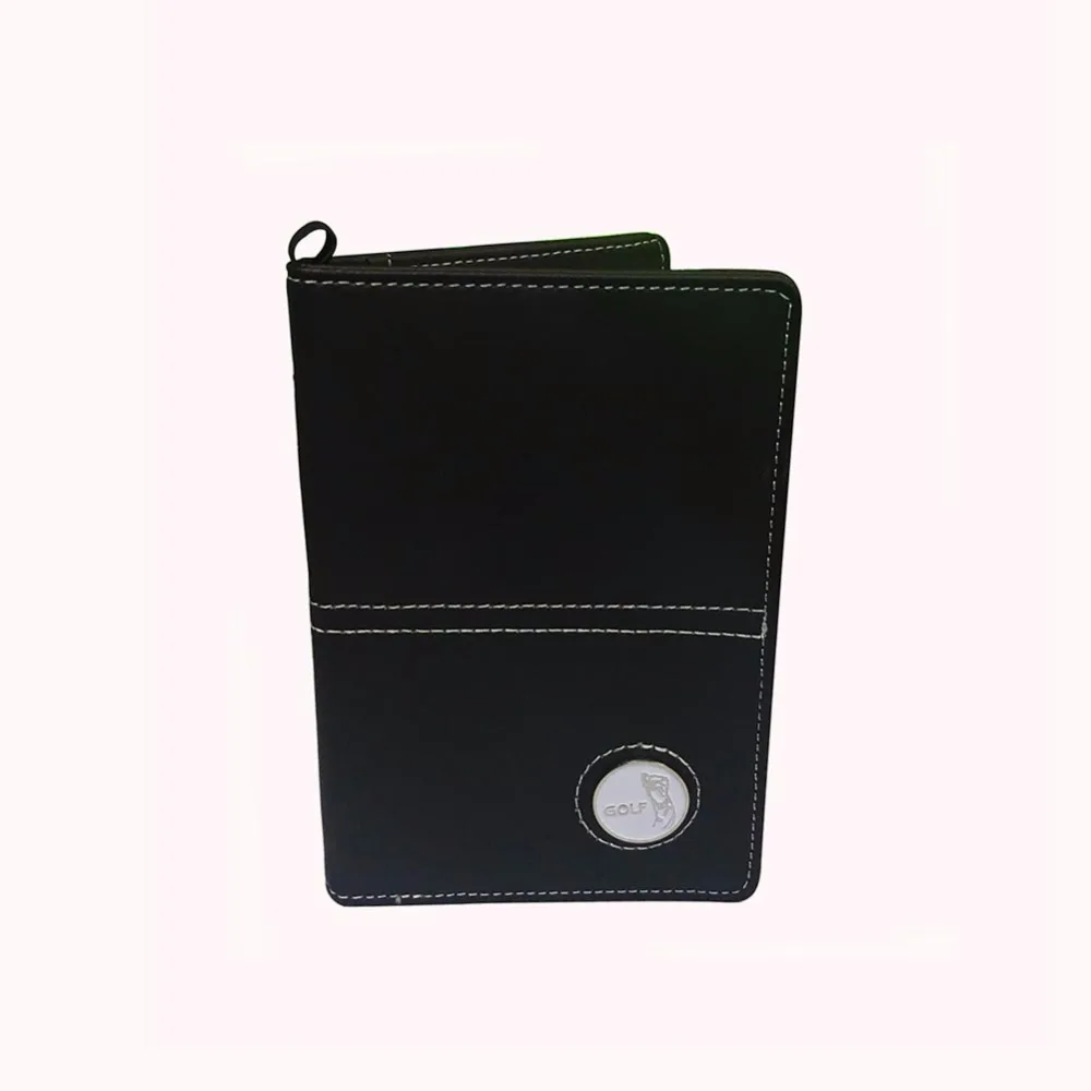 Crestgolf ديلوكس بو الجلود غولف غطاء حامل بطاقة النتائج ، شحن إرسال الكرة علامة و هوك