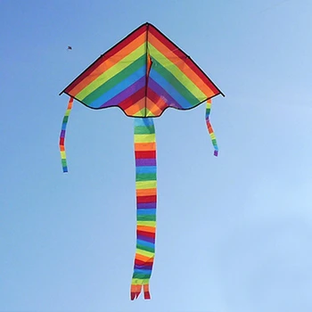 

2018 New Long Tail Rainbow Kite Outdoor Kites Flying Toys Kite For Children Kids Oct23_B