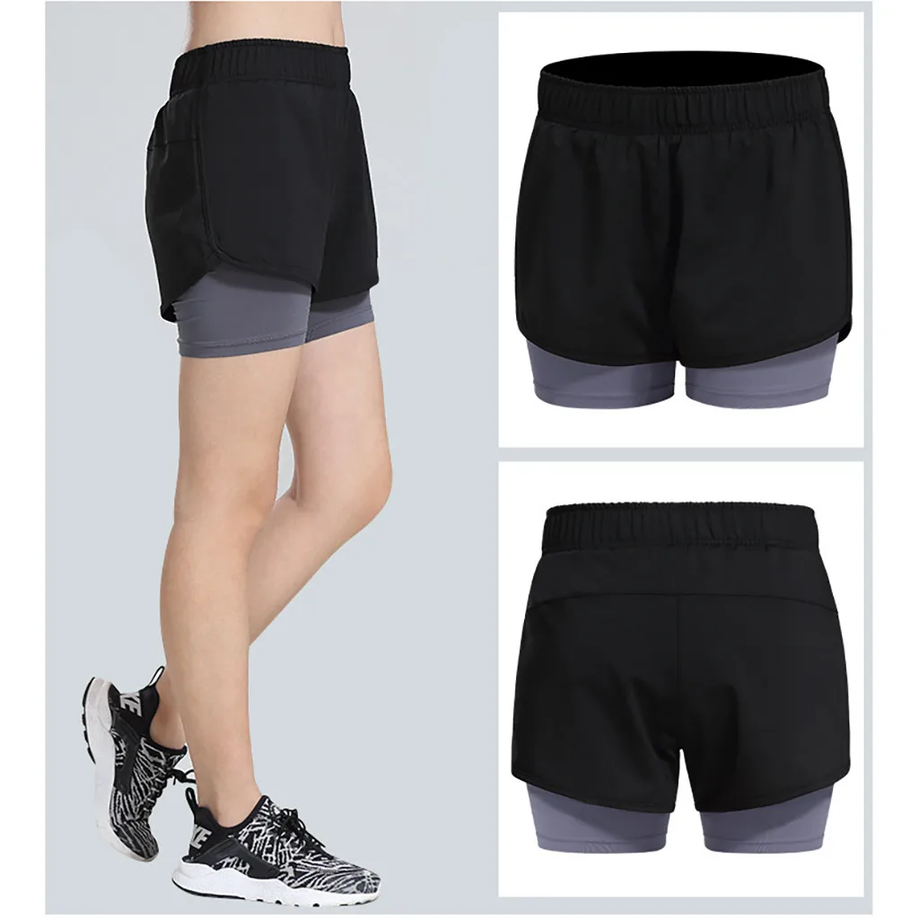 2019 летние женские спортивные хлопковые шорты в повседневном стиле шорты для йоги и бега анти-Освещение Роскошные брюки велосипедные шорты