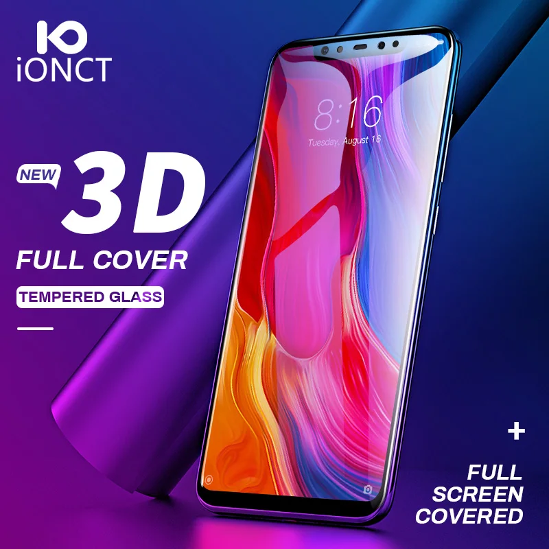 3D Full Cover protective glass For Xiaomi Pocophone F1 Mi A2 Lite 8 SE Tempered Glass Redmi Note 5 Pro Plus Screen Protector | Мобильные