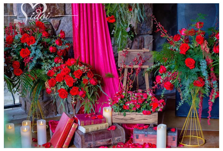 JAROWN Wedding Decoration Iron Flower Stand Stage Props Decor Road Sign Creative Flower Frame Photography Home Decoration (15)