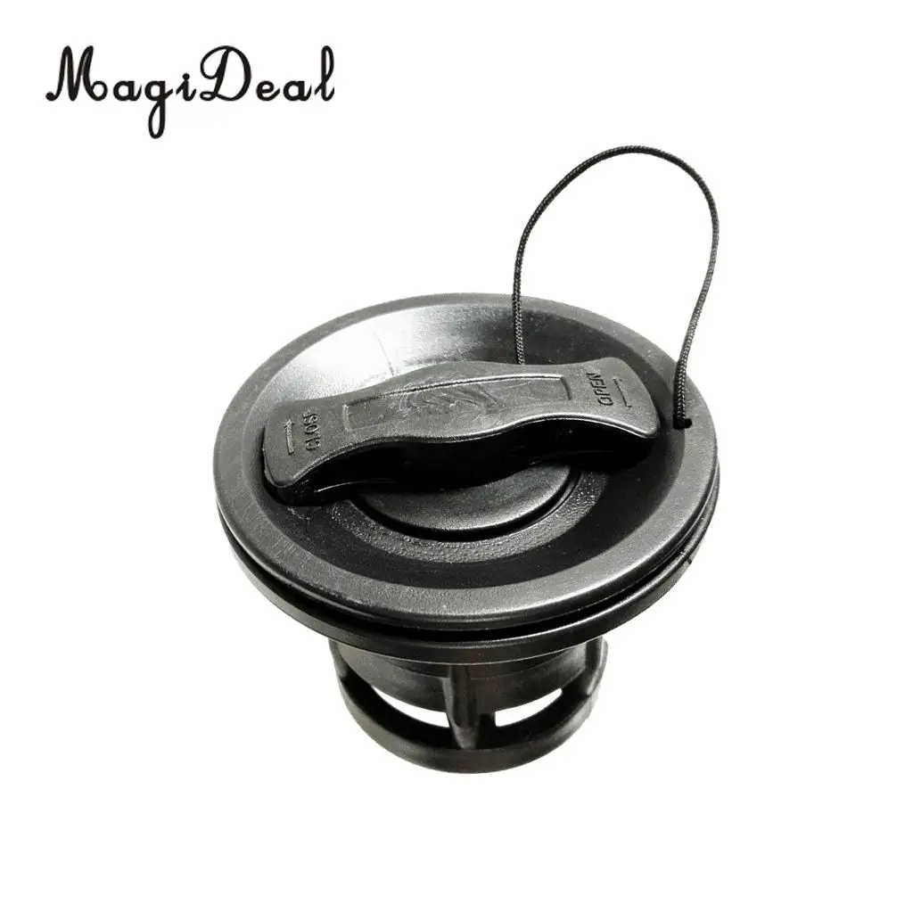 MagiDeal Heavy Duty Double Seal Air Valve Replacement Water Sport Acce for Inflatable Boat River Raft Kayak Canoe White/Black