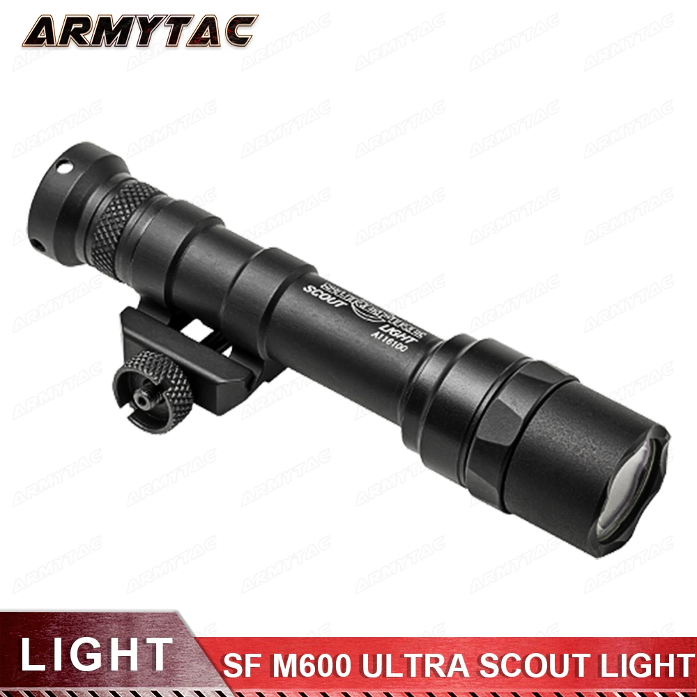 

ArmyTac SF M600 ULTRA SCOUT LIGHT High Output 500 Lumens LED Scout Light M600U Weaponlight Full Version Hunting Waterproof