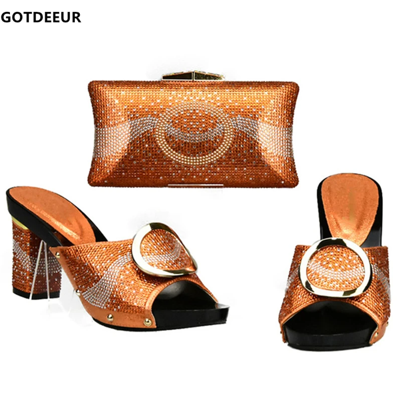Dames Assortir Chaussures Pour Chaussure Et rouge À Correspondant Partie Italiennes orange or Femmes Nouveau Italie Sac jaune argent Noir Sacs Correspondre Ensemble 2019 SpqxCdpWaw