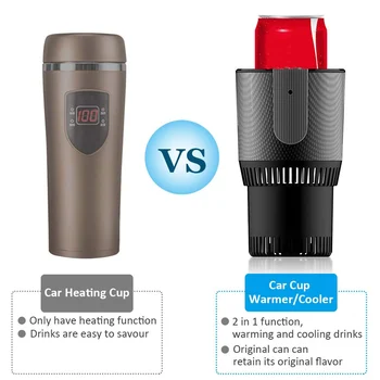 

Car Cup Warmer Cooler Electric Coffee Warmer Beverage Cooling Cup for Road Trip CSL88