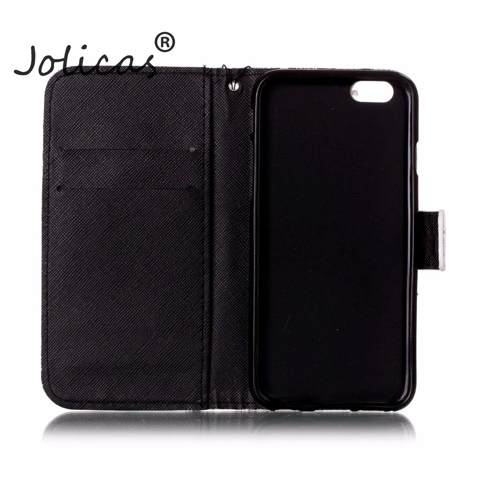 Роскошные Цветные чехол для fundas iPhone 6s 5S 5 SE coque плюс 6 Plus + держателей карт phoone