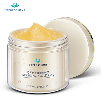 

200ML Slimming Cream Gold Gel Fat Burner Weight-Loss Body Shaping Thin Leg Waist Anti Cellulite Massager Cream Firm Skin
