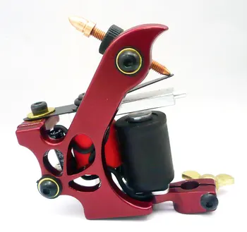 

10Pcs/lot Pro Casting Iron Tattoo Machine 10 Wraps coil stainless steel Tattoos Body Art Gun Coil Machine LPC-ITM-7041-5E