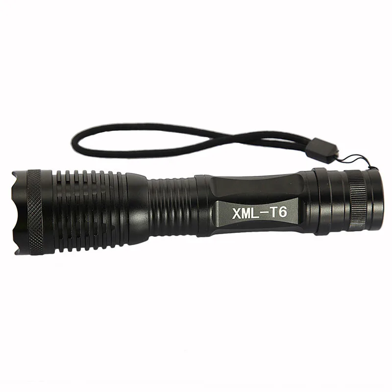 Высокая Мощность 2300LM CREE XML T6 алюминиевый светодиодный фонарь с приближением, факел проблескового света лампы+ Зарядное устройство+ 5000 мА/ч, Батарея