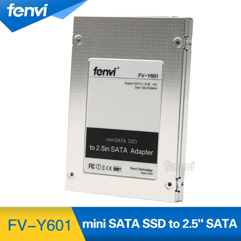 New Fenvi mSATA Mini Pci-e SSD to 2.5 2.5 inch SATA Converter Adapter External Case Caddy High Quality New Fenvi mSATA Mini Pci-e SSD to 2.5 2.5 inch SATA Converter Adapter External Case Caddy High Quality