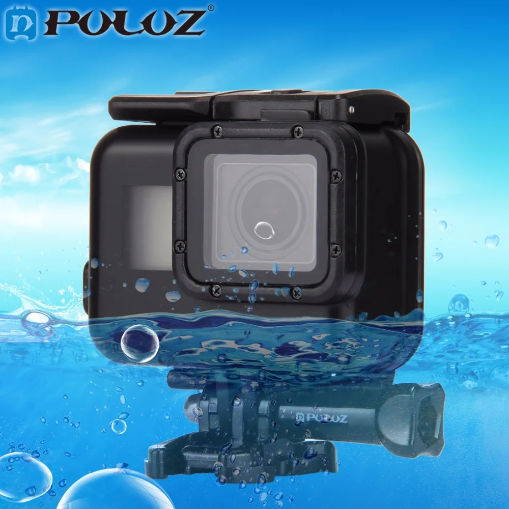 

PULUZ 2 in 1 for GoPro Hero 7 Black New Hero 2018/Hero 6/5 Back Cover+30m Waterproof Housing Protective Case &Buckle Basic Mount