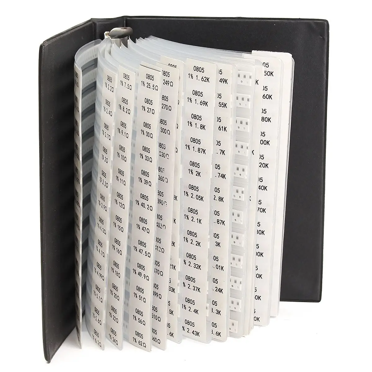 1 шт. 0805 образец книга 221Valuesx25Pcs всего 5525 шт. 1% Чип резисторы комплект ассортимент набор книга