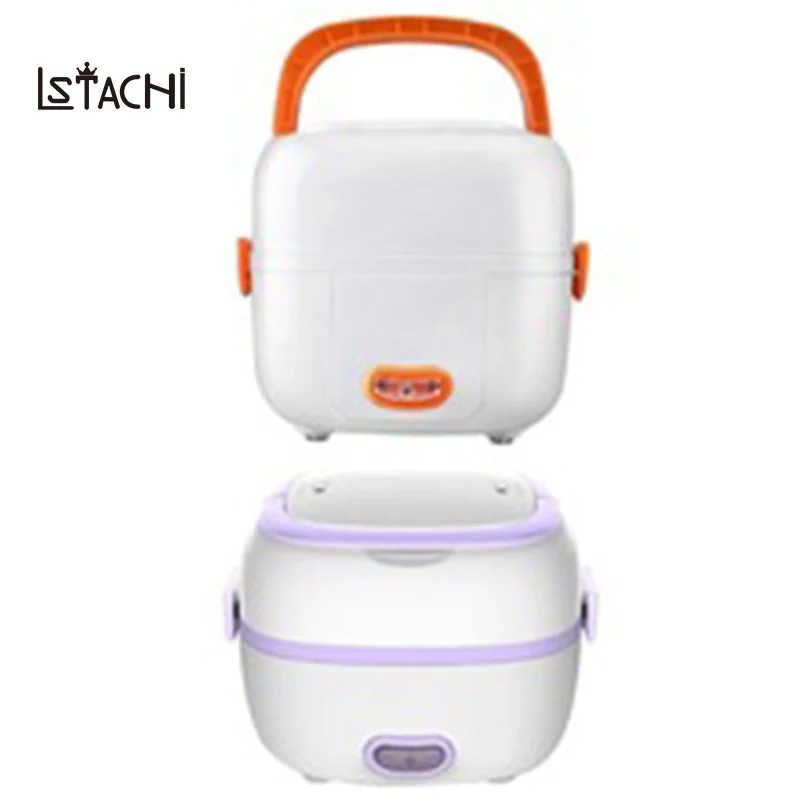 

LSTACHi Multifunctional Warmer Mini Rice Cooker Warmer Thermal Insulation Electric Food Meal Box w/Steamer for Students Lunchbox