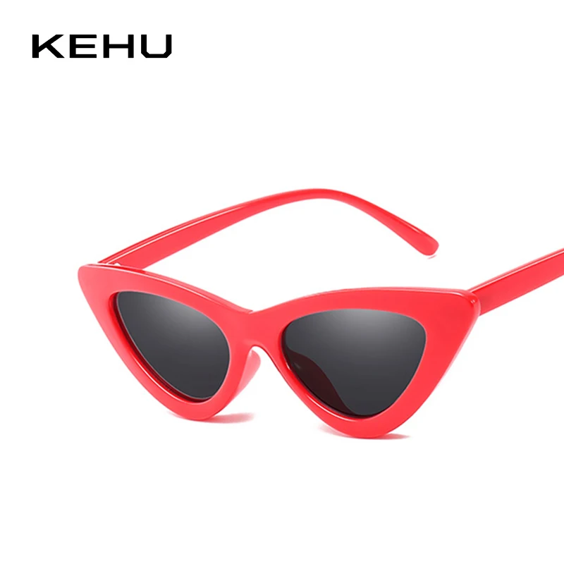 

KEHU Brand Design New Fashion Cat Eye Woman Sunglasses Personality Small Frame Sunglasses Women Retro Cat Eye Sunglasses K9352