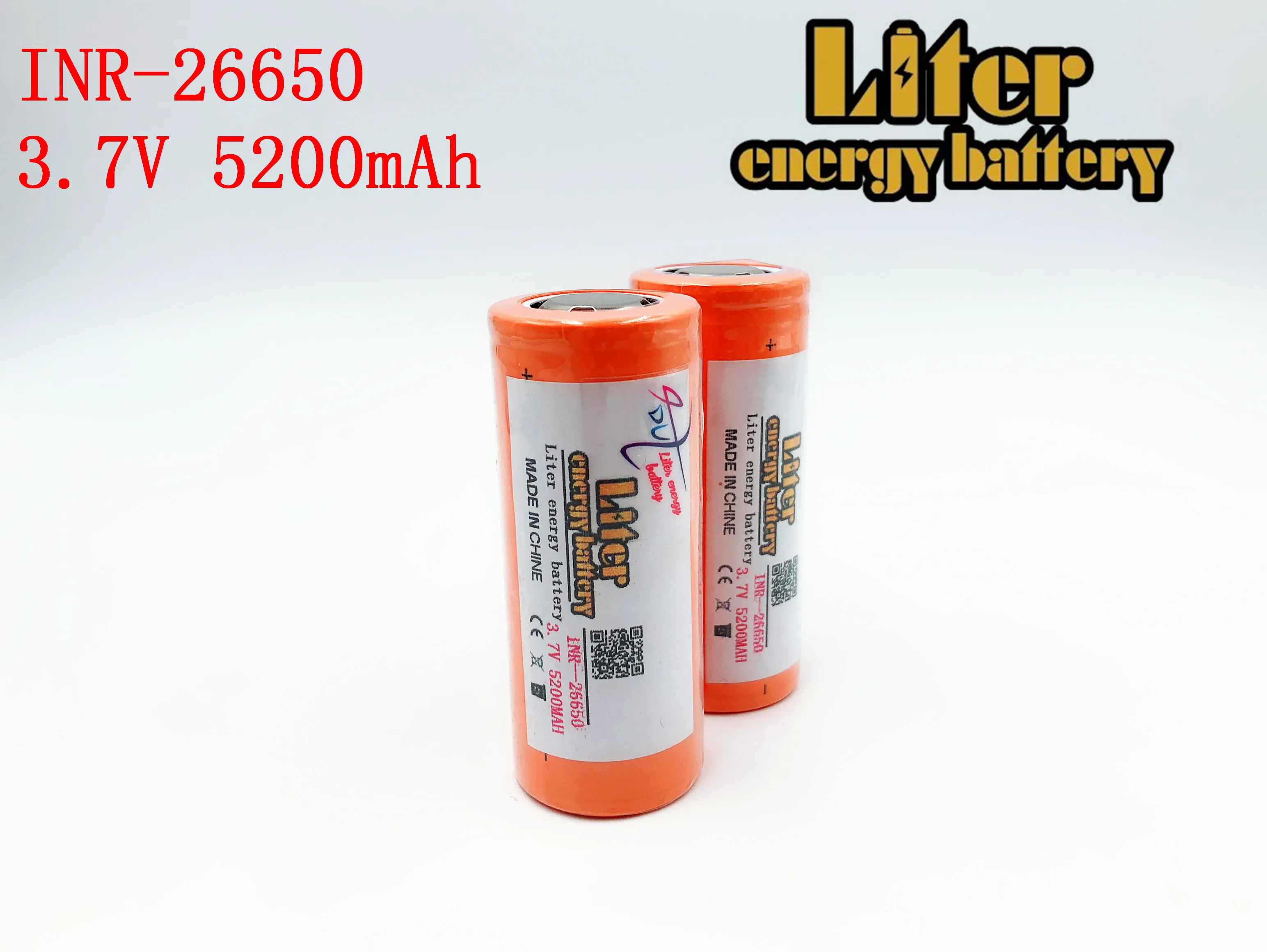 26650 3.7v 5200mah Rechargeable Li-ion Battery Use for Flashlight rechargeable | Электроника