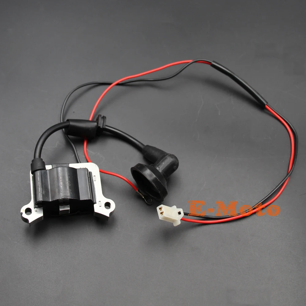 

2-STROKE IGNITION COIL PLUG 33cc 43cc 47cc 49cc 50cc POCKET DIRT BIKE ATV SCOOTER NEW E-Moto