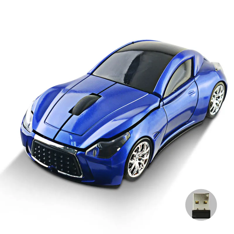 

2.4GHz Wireless Cordless Optical Mouse Car Shape Mice +USB Receiver for PC Laptop WIF66