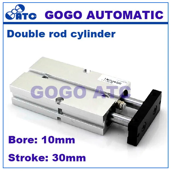 

double rod Actuator TN10-30 10mm bore 30mm stroke pneumatic cylinder components for Air compressor dual rod cylinders