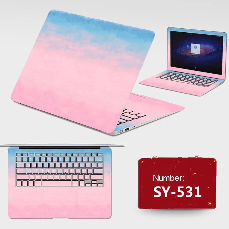 New ! 2017 Laptop Stickers Free Cutting PVC Skins Dustproof ABC Sides+Keys+Key Interstice Stickers For lenovo G570 G575 Case