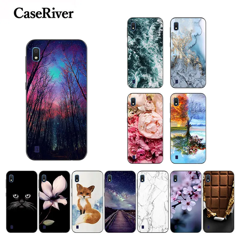 Black Case For Samsung Galaxy A10 Phone Cover Soft Matte sFor Coque TPU Silicone A 10 A105F A105 Protective Bag | Мобильные телефоны