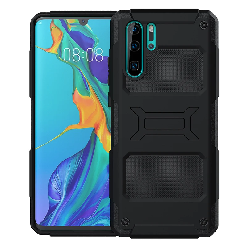 

phone Case for Huawei P30 Silicone Bumper Protective Hybrid Armor Shockproof case For Huawei P30 Pro Heavy duty protction case