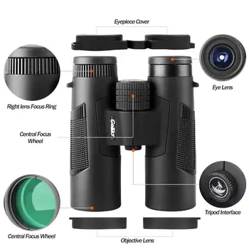 

Roof Prism 10x42 Binoculars, Waterproof/Frogproof Binocular for Adults for Bird Watching Travel Stargazing Hunting Concert