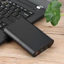 Wopow Universal 10000mAh Power bank 18W QC3.0 Quick Charge Dual USB With LED Light Type-C Port External Battery Power Bank