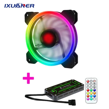 

Remote DR12 Pro Computer PC Case Fan RGB Adjust LED Fan Speed 120mm Quiet Remote AURA SYNC Computer Cooler Cooling RGB Case Fans