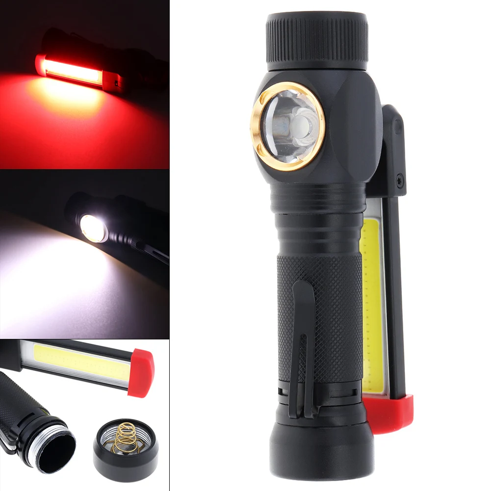 

SecurityIng 7 Modes Light USB Charging COB LED Work Lamp with Side and Magnet Lights Outdoor Lighting Rotation for Auto Repair