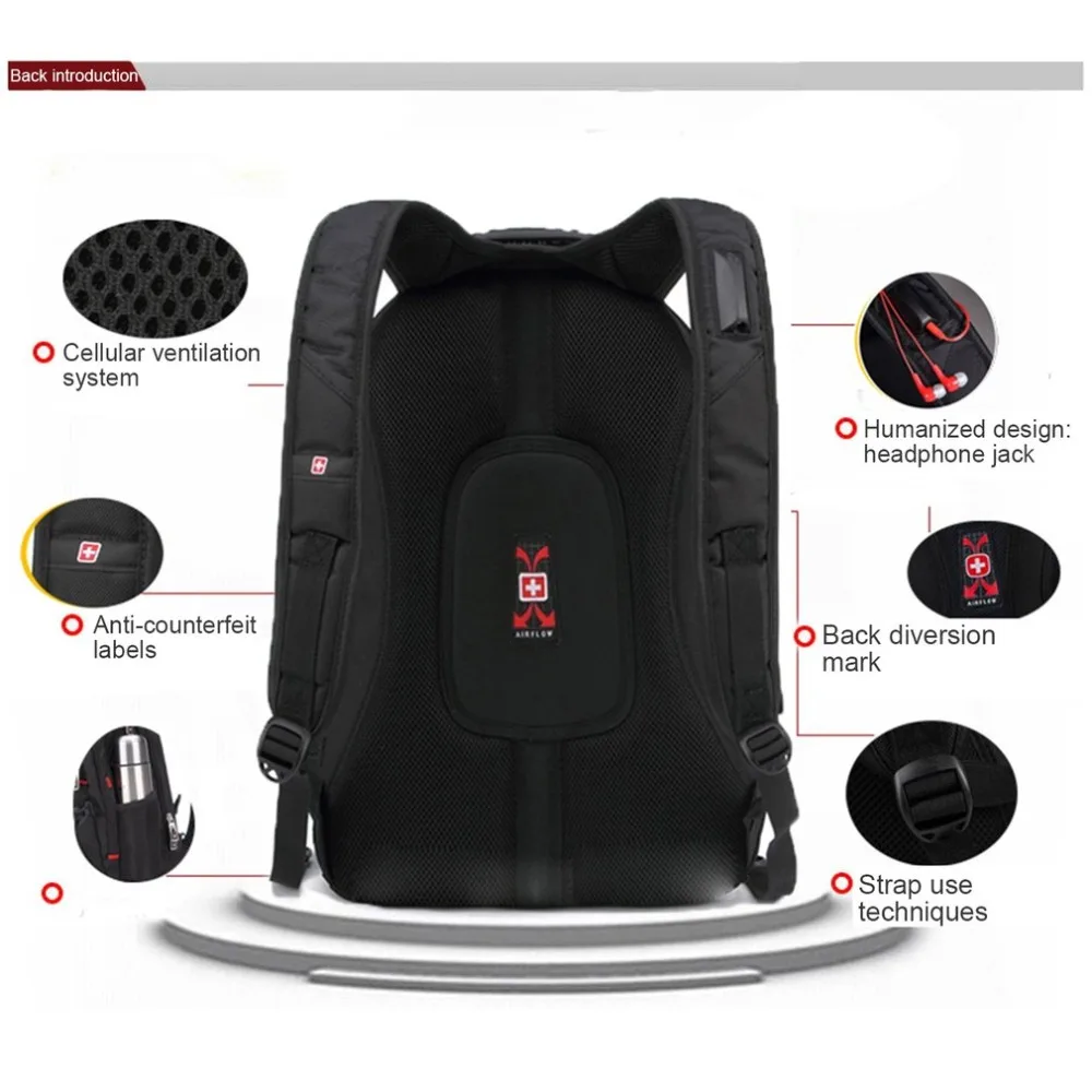 Skup Wodoodporna torba podróżna z nylonu 15 Cal torba na laptopa plecak na komputer torba podróżna o dużej pojemności torba wspinaczkowa