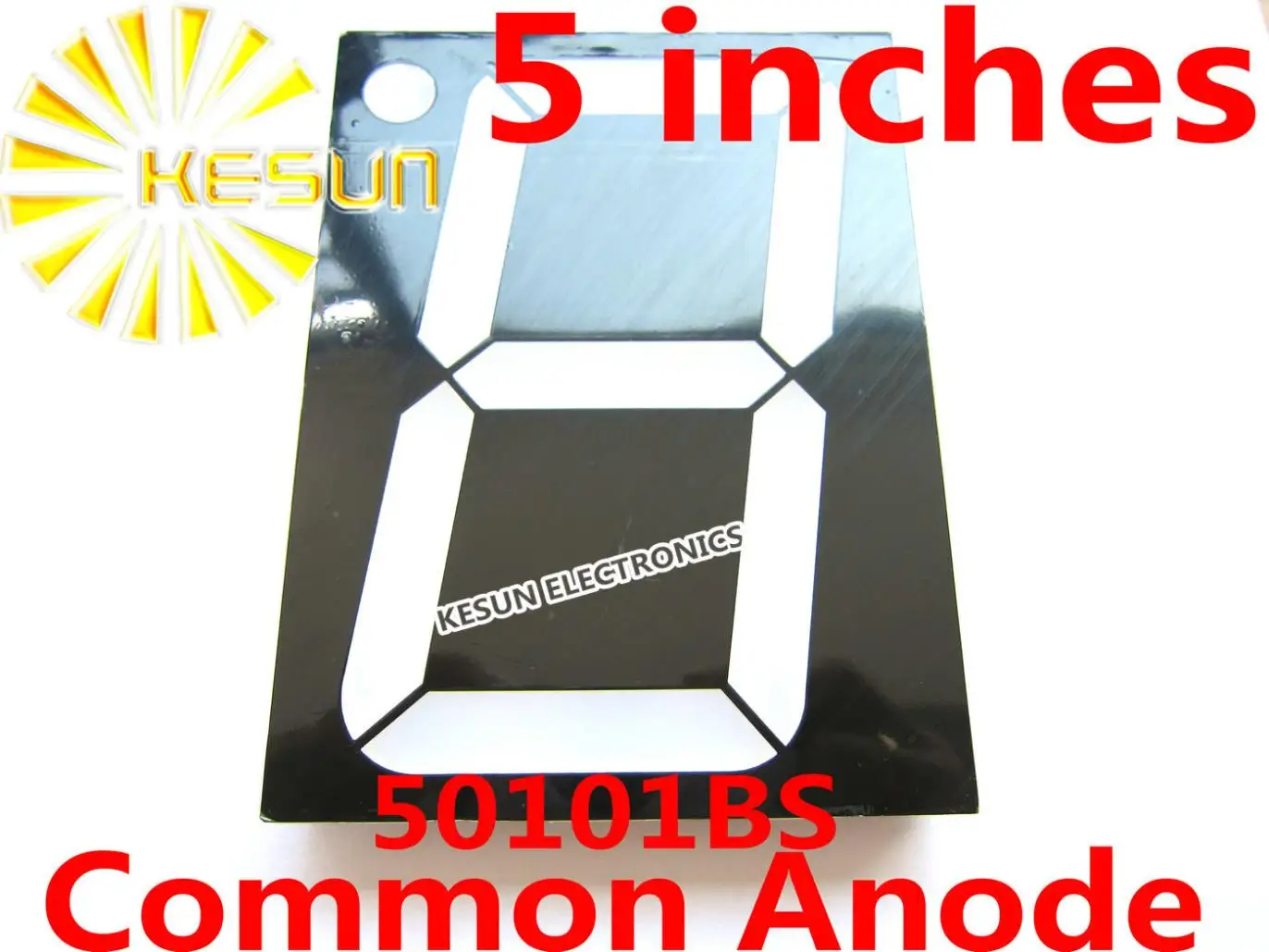 

FREE SHIPPING 2PCS x 5 inches Red 50101BS 50101AS Common Anode/Cathode Single Digital Tube LED Display Module