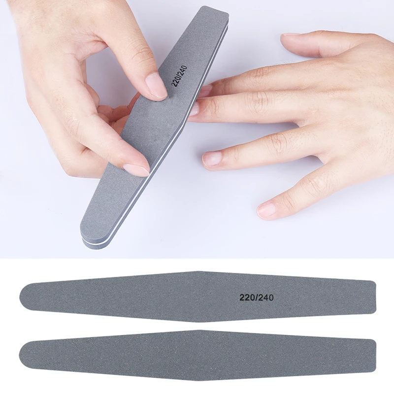 

5 x Nail Files Sanding 220/240 Curve Nail Art Sanding File Bar for Nail Art Tips Manicure Accesssories