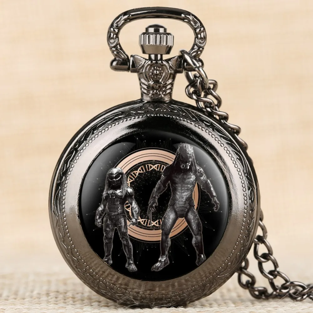 Pocket Watch Iron blooded Soldier Pattern Watches Men Quartz Sport