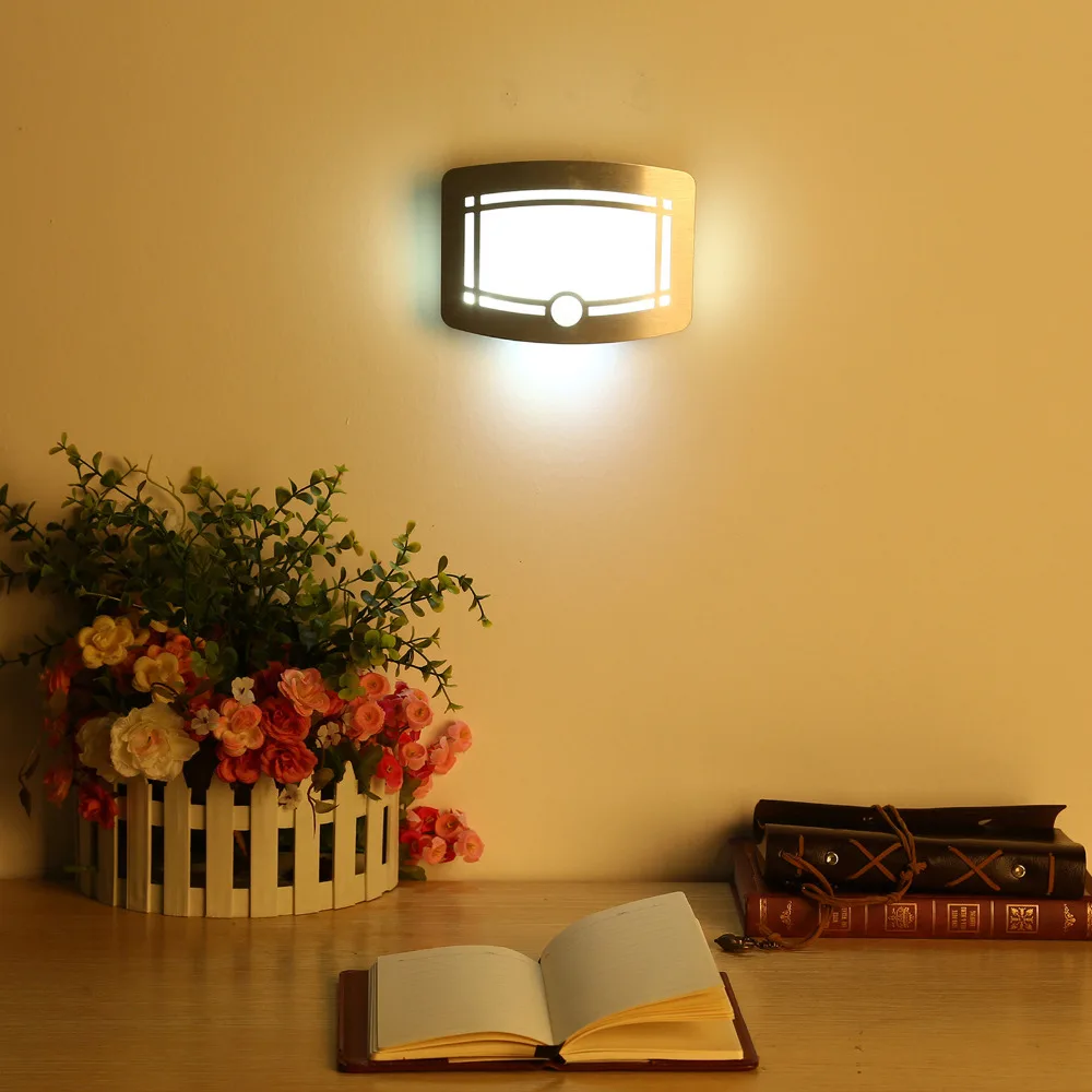 

LightInBox Battery Powered Porch Night Lamp Motion Sensor Light On Sale New Wireless Infrared Motion Sensor Wall LED Night Light