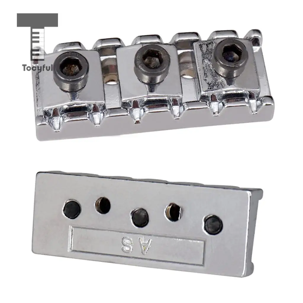 Tooyful Electric Guitar String Locking Nut with Allen Wrench Screws for Tremolo Bridge 43mm