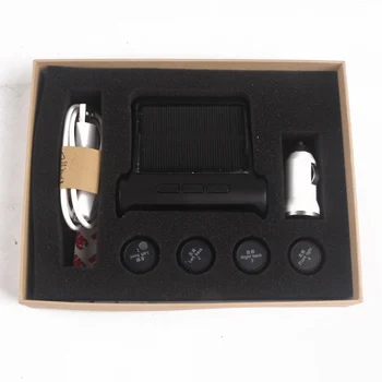 

Car Tire Pressure Alarm Detection TPMS System External Digital LCD Monitor Auto Cars Safety Alarm Solar power