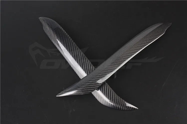 For BMW 1 Series E81 E82 E87 E88 2004-2010 Carbon Fiber Headlight Cover Eyebrows Eyelid Trim Sticker