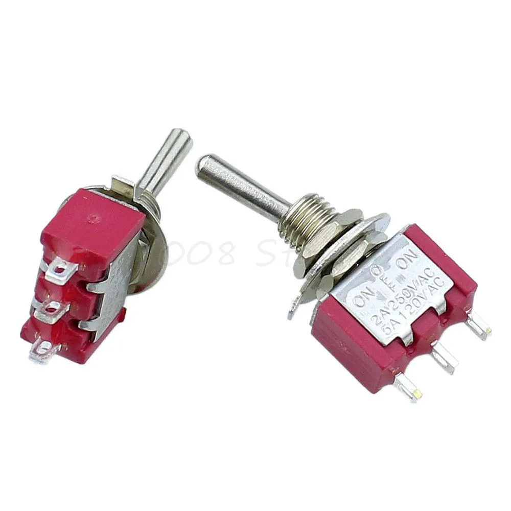 Миниатюрные тумблеры 5 шт./лот Mini MTS 103 3 Pin SPDT ON OFF 6A 125VAC|switch switch|on-off-on switchswitch on-off-on |