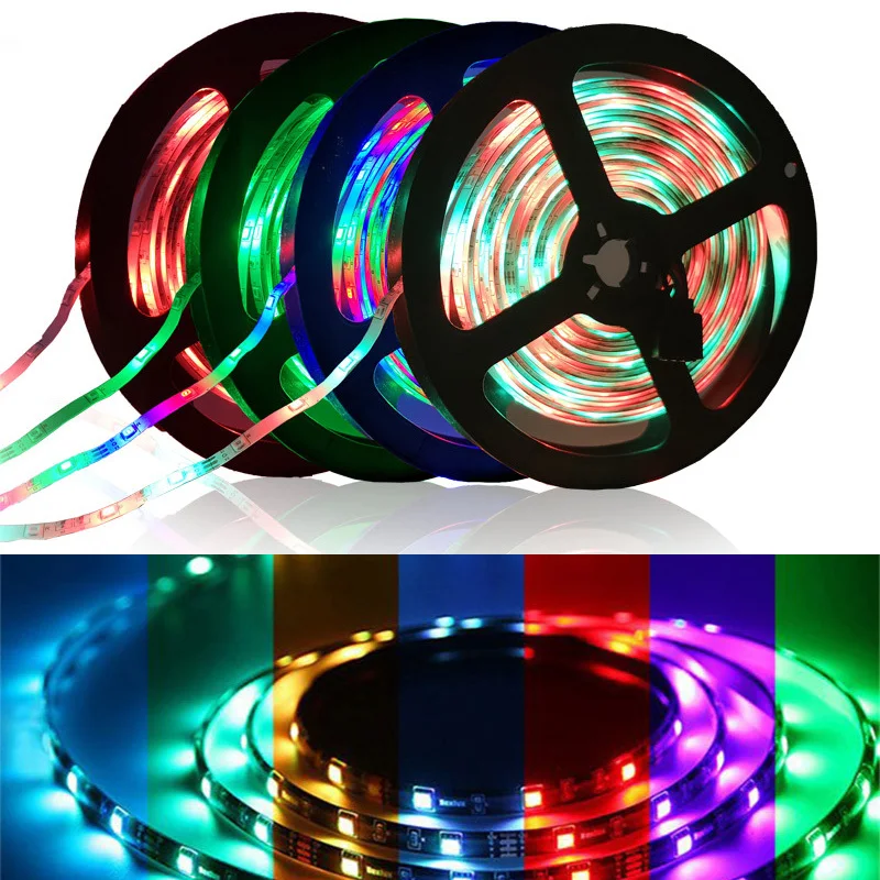 

DIGAD 5M 300Leds waterproof RGB Led Strip Light 3528 5050 DC12V 60Leds/M Fiexble Light Led Ribbon Tape Home Decoration Lamp