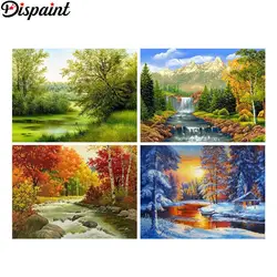 Dispaint полный квадратный/круглый дрель 5D DIY Алмазная картина "животное кошка цветок" 3D вышивка крестиком 5D домашний Декор подарок