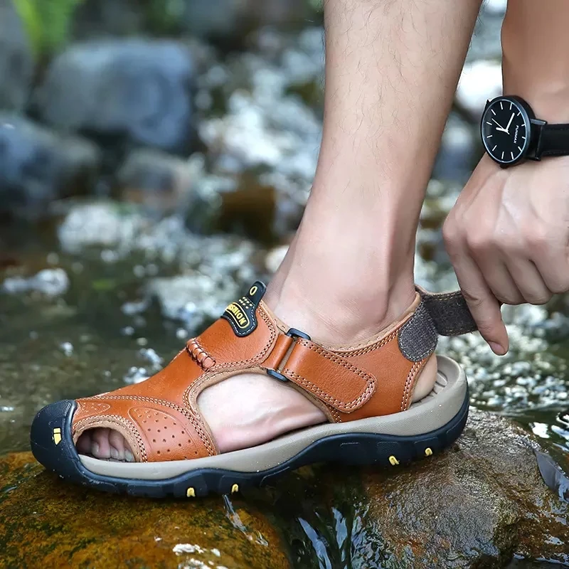 

Men's Sandals Summer Non-slip Beach Shoes Men's Casual Fashion Shoes Light Driving Men's Shoes 2019 New Sandalias Hombre