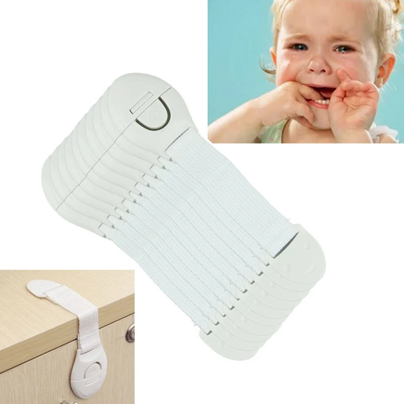 

10Pcs/Lot Child Lock Protection From Children Safety Locking Doors For Children's Safety Kids Security Plastic Lock For Children